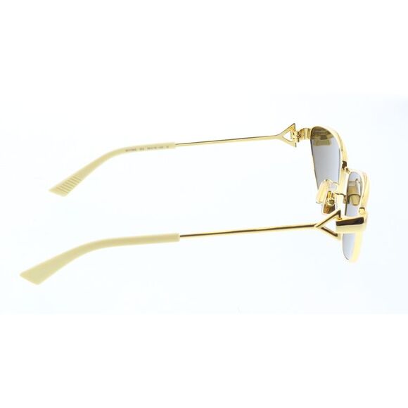 Bottega Veneta BV1186S-002 Elegant Gold Cat-Eye Sunglasses - Picture 4 of 5